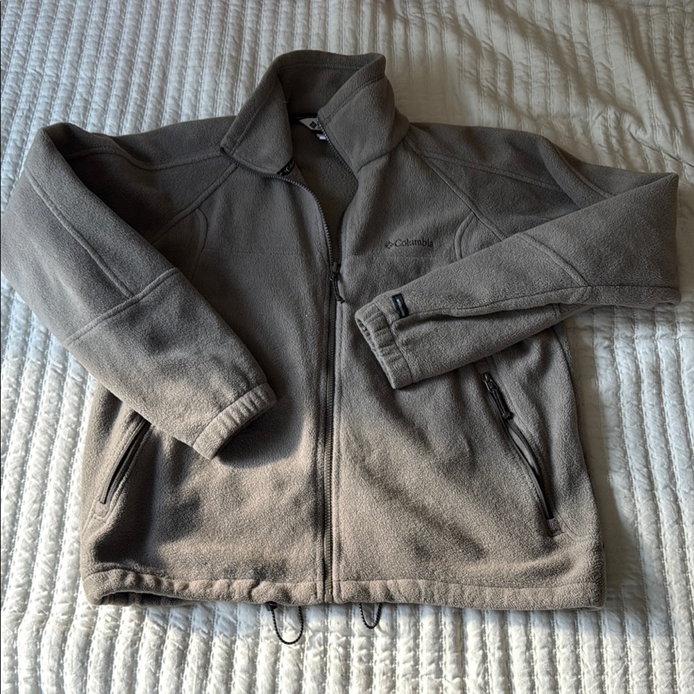 Columbia Taupe Fleece Jacket